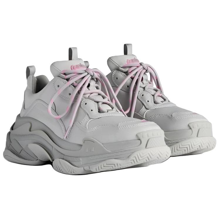 Кроссовки Balenciaga Triple S Sport Nylon Low Топ Толстая подошва Кроссовки Женские Серые - изображение 3