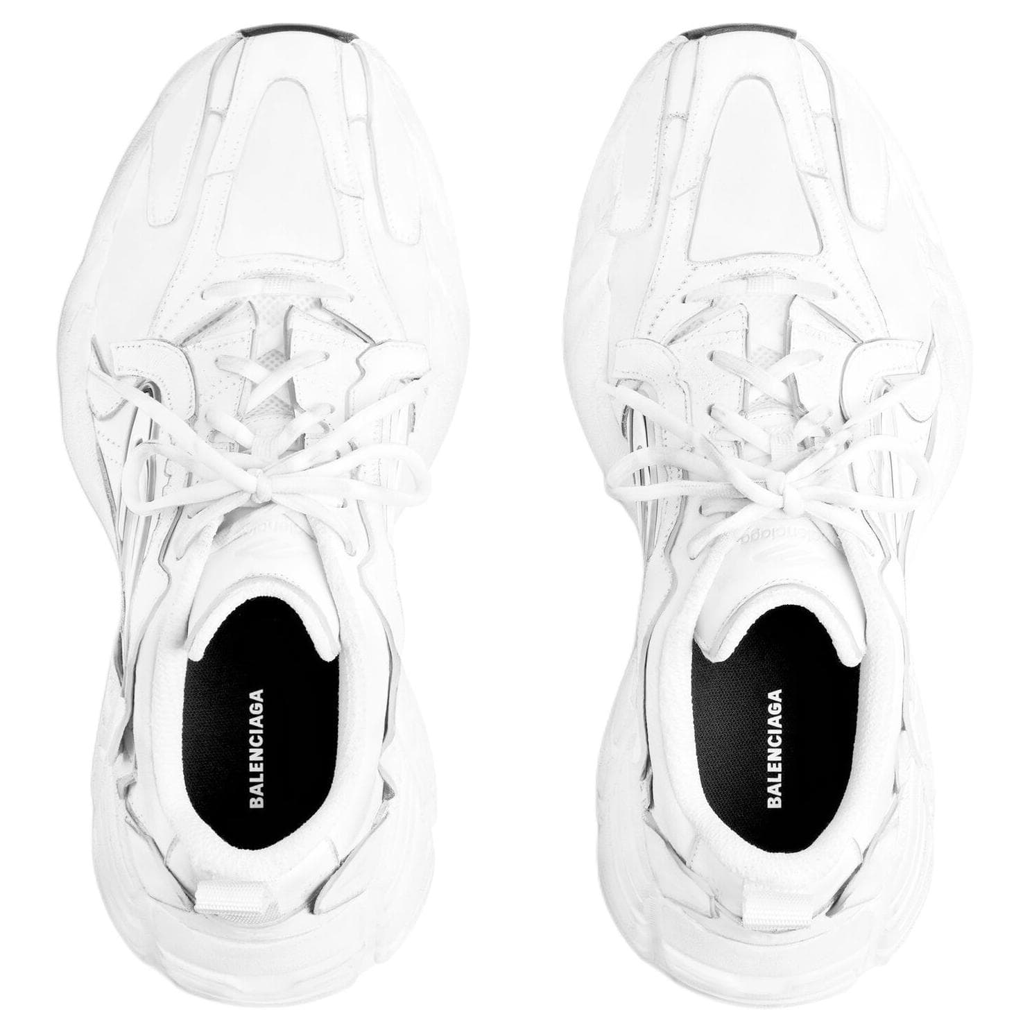 Кроссовки Balenciaga Monday Коровья кожа Низкий топ Повседневная обувь Женская Белая - изображение 6