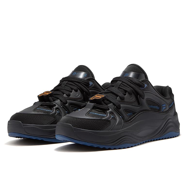 Кроссовки FILA FUSION TARANTO Melody Shoes Пухлые туфли Текстиль Синтетическая кожа Кроссовки для скейтбординга Мужской Черный - изображение 3