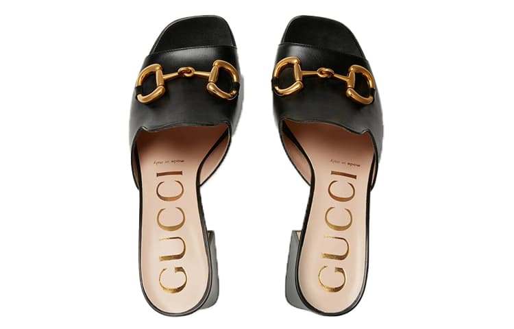 Туфли Gucci Horsebit High Heel Sandals Black - изображение 4