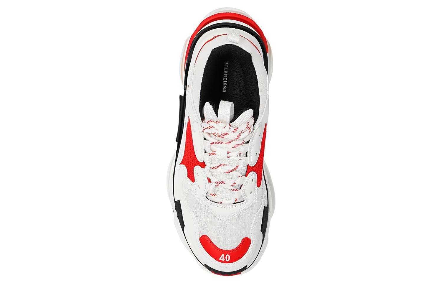 Кроссовки Balenciaga Triple S White Red - изображение 3