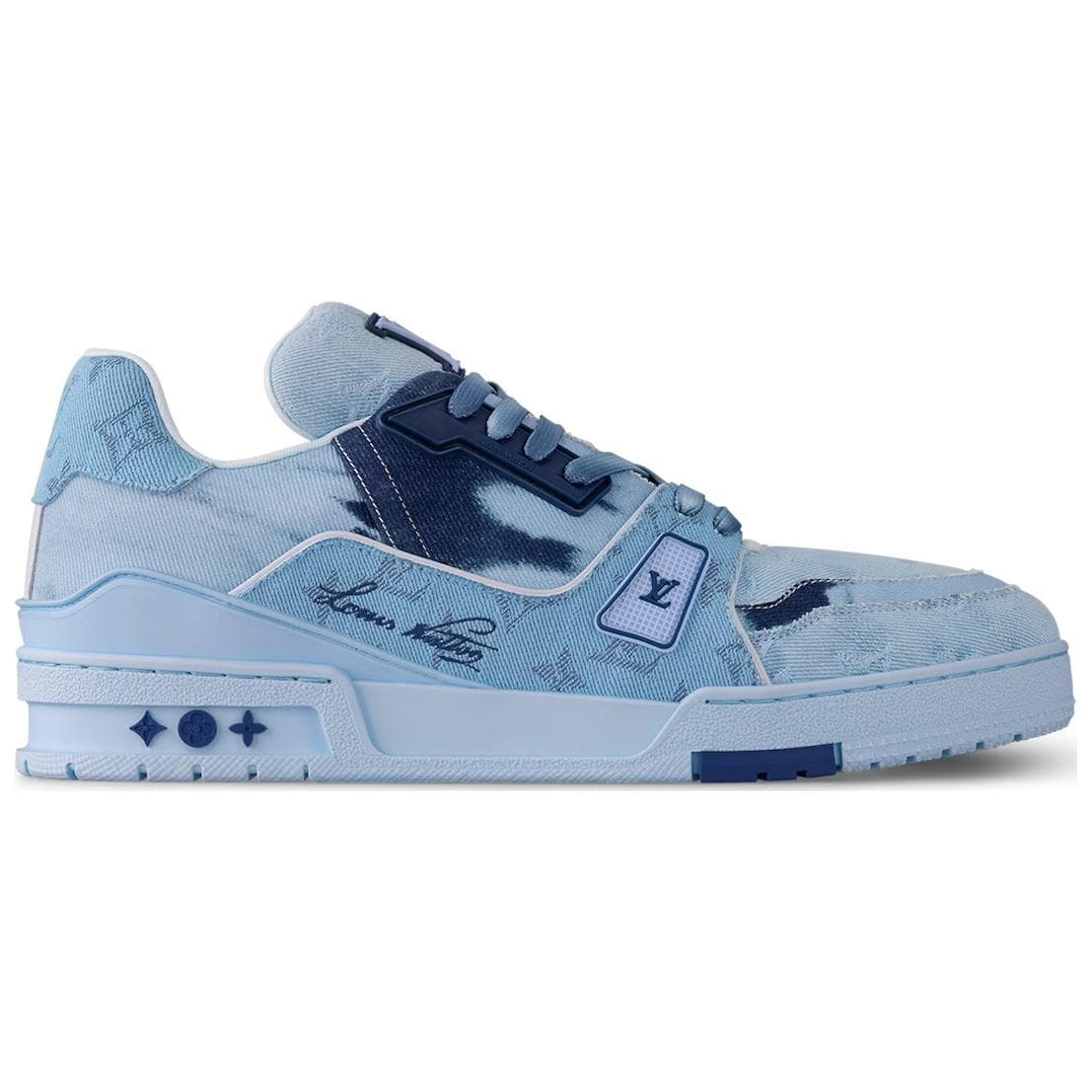 Кроссовки Louis Vuitton Trainer Denim Blue - изображение 2