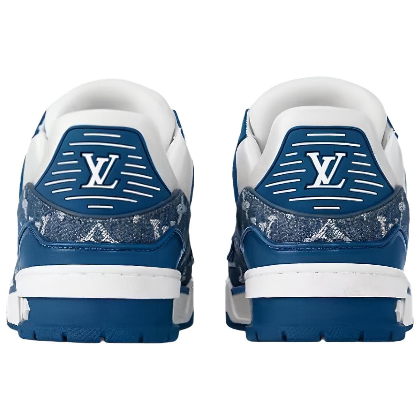 Кроссовки Louis Vuitton Trainer White Blue - изображение 5
