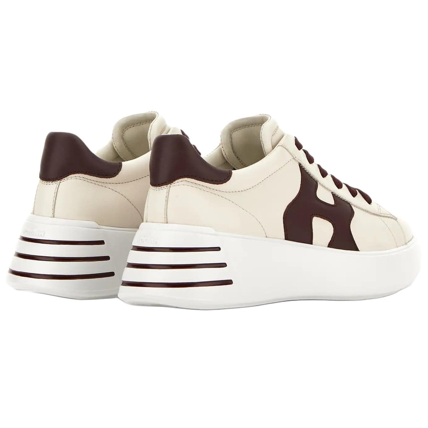 Кроссовки HOGAN Rebel Кожа Low Топ Повседневная обувь Женские Сливочный - изображение 4