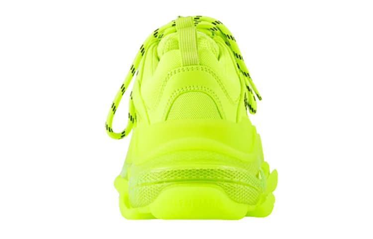Кроссовки Balenciaga Triple S Clear Sole Fluorescent Yellow - изображение 4