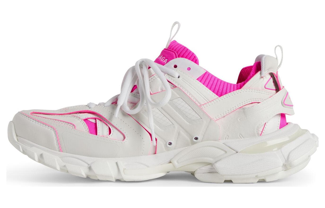 Кроссовки Balenciaga Track Sock Low Топ Повседневная обувь Женская Белая Розовая - изображение 1