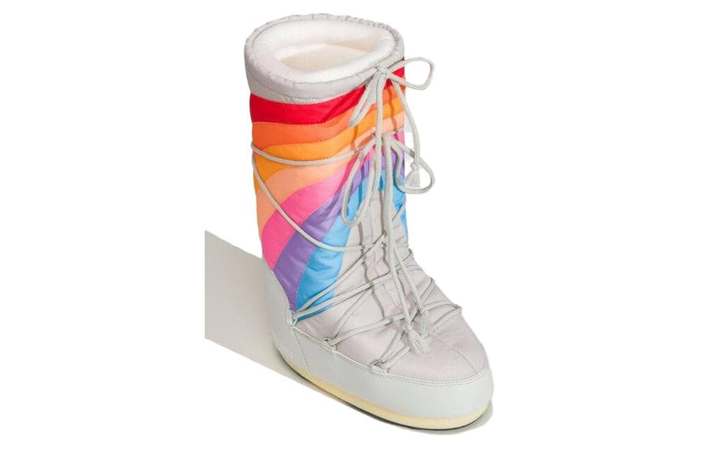 Ботинки зимние Moon Boot Rainbow Grey - изображение 3
