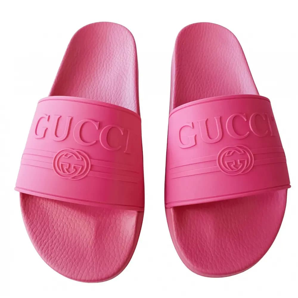 Сандалии GUCCI Слипоны Мужской Розовый - изображение 4
