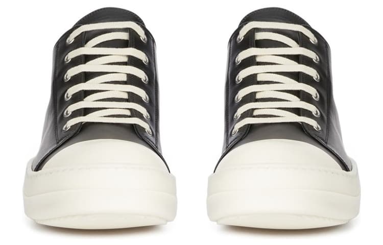 Кроссовки Rick Owens Low-Top Sneakers Black - изображение 3