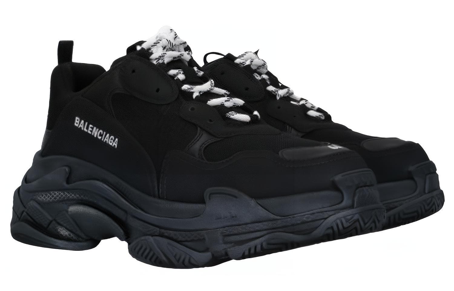 Кроссовки Balenciaga Triple S Black - изображение 3