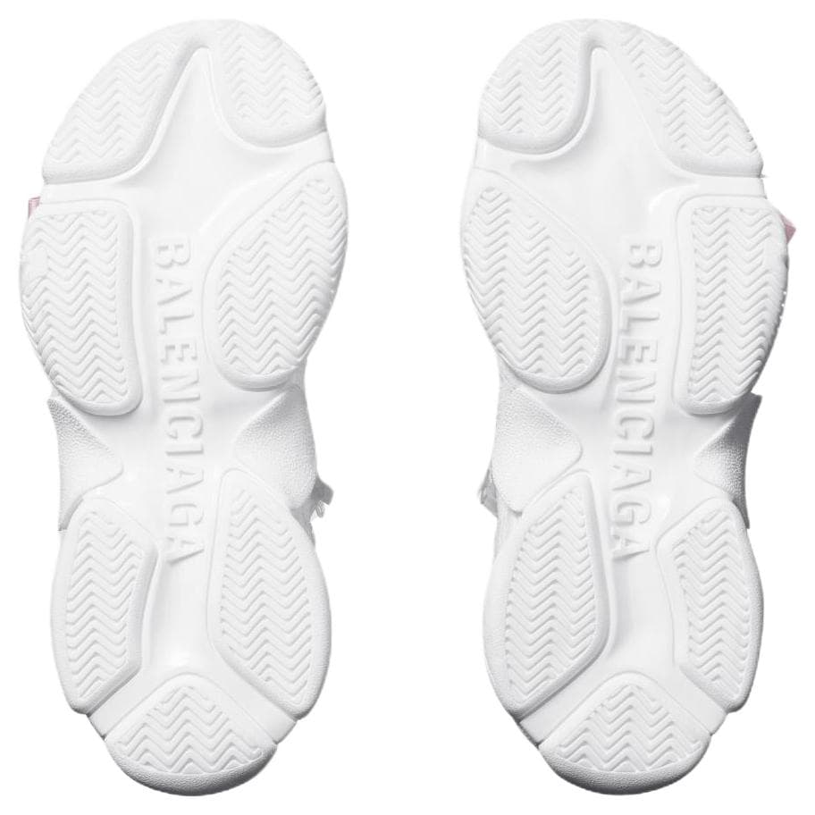 Кроссовки Balenciaga Triple S Кружево Низкие Кроссовки с Толстой Подошвой Женские Белые - изображение 7