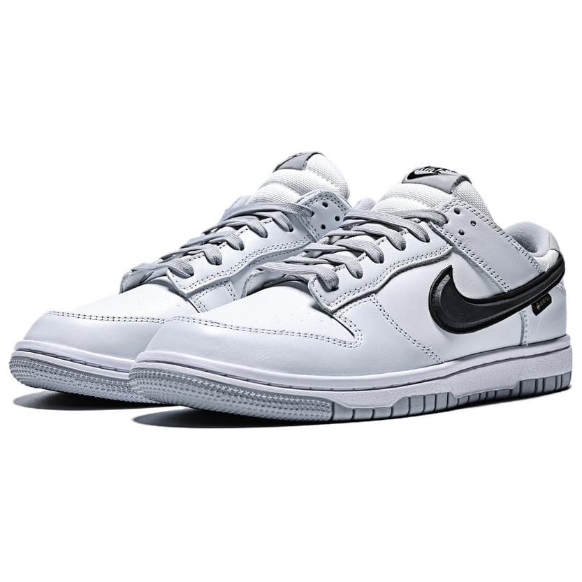 Кроссовки Nike Dunk кожа низкий топ скейтборд обувь мужская светло-серый белый - изображение 3