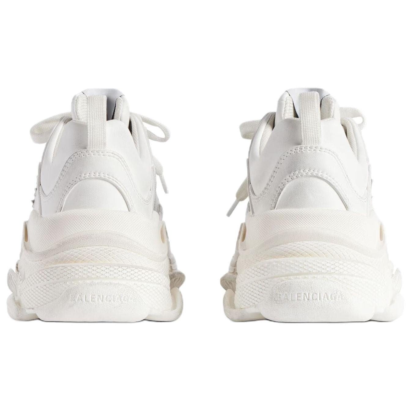 Кроссовки Balenciaga Triple S Low Топ Кроссовки с толстой подошвой Женские Белые - изображение 7
