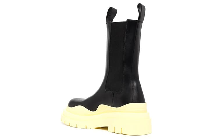 Ботинки челси Bottega Veneta Tire Black Yellow - изображение 4