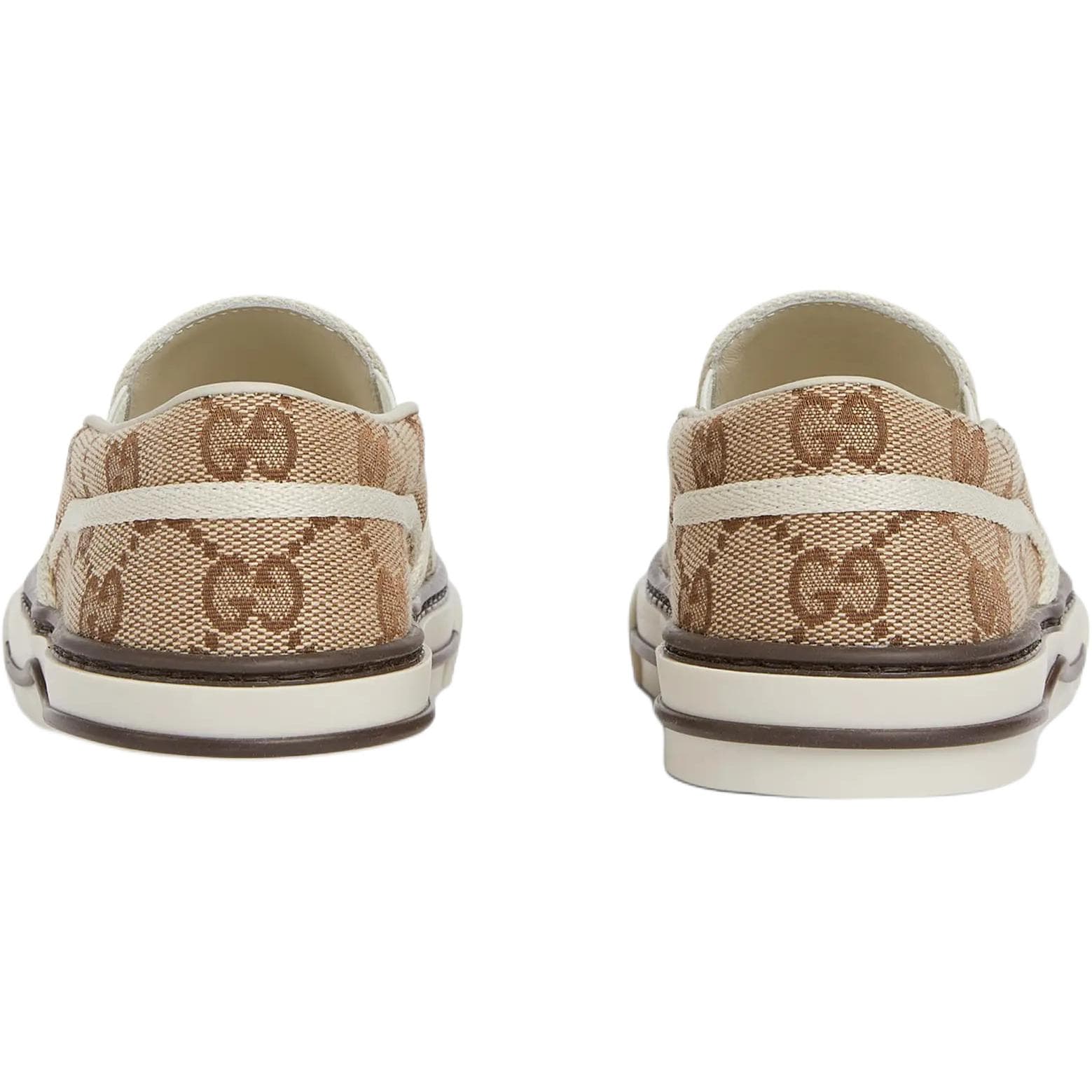 Кроссовки Gucci Original GG Цвет холста Low Топ Повседневная обувь Бежевый Детский - изображение 5