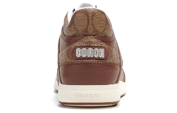 Кроссовки Coach Lace-Up Mid Sneakers Brown - изображение 5