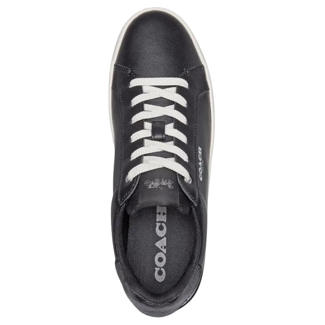 Кроссовки COACH Leather Round Toe Low Top Sneakers Black - изображение 3