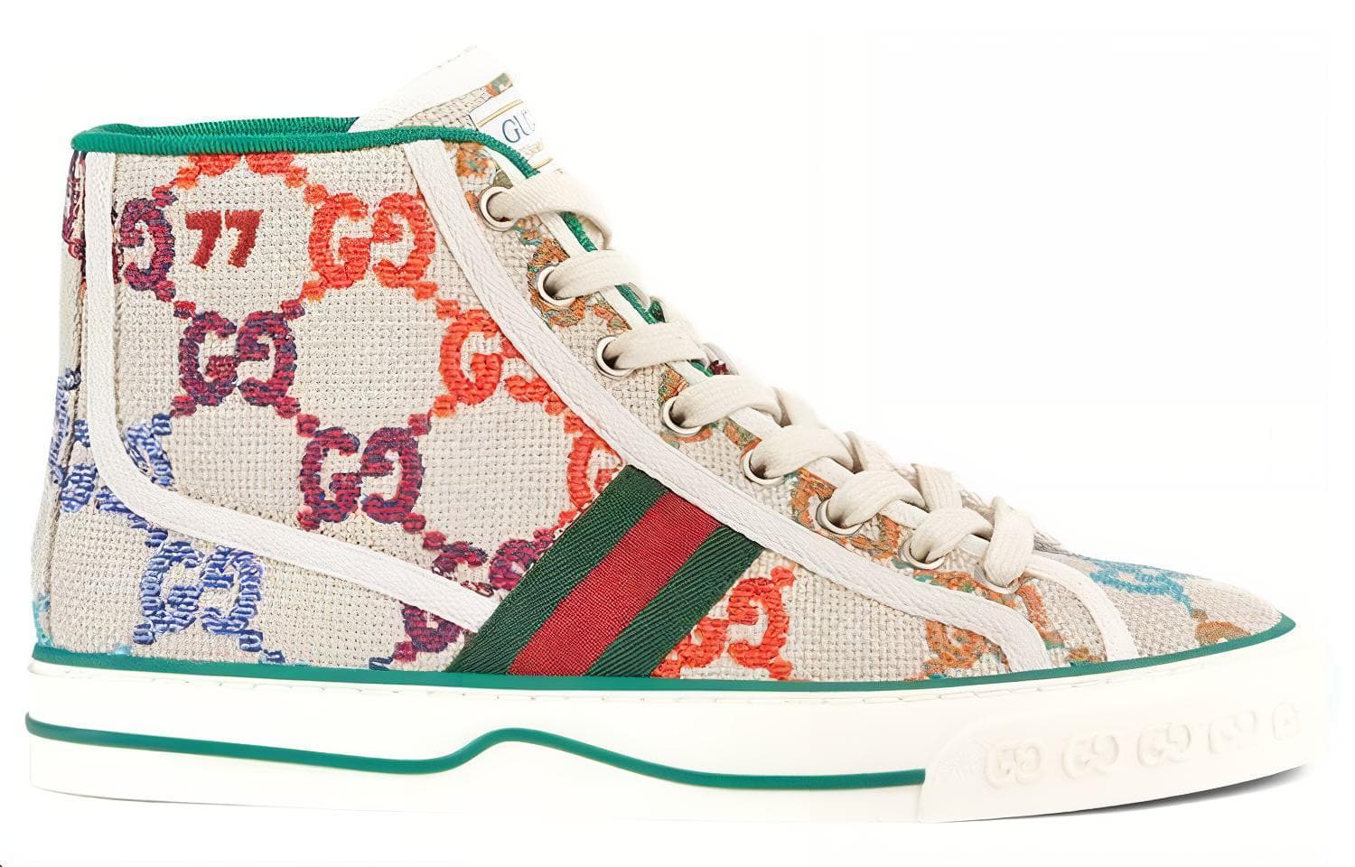 Кеды Gucci Tennis 1977 High-Top Beige - изображение 2