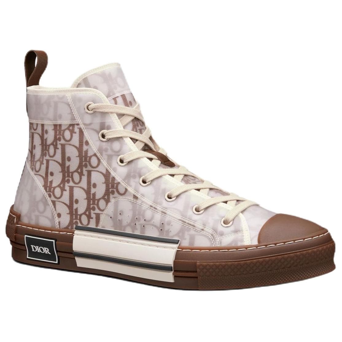 Кроссовки Dior B23 High-Top Sneakers Coffee - изображение 3