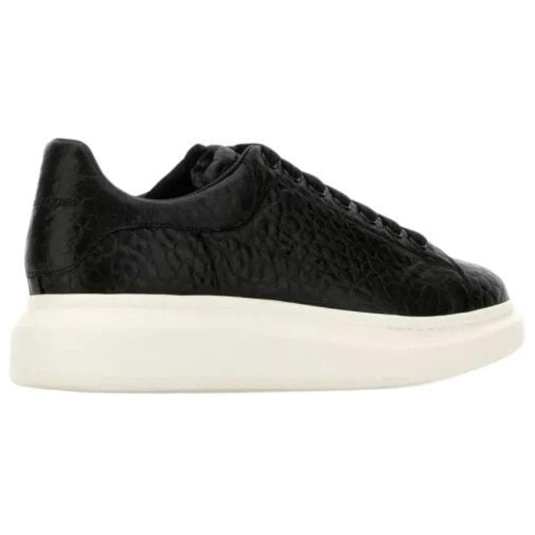 Кроссовки Alexander McQueen Leather Low Top Sneakers Black - изображение 3