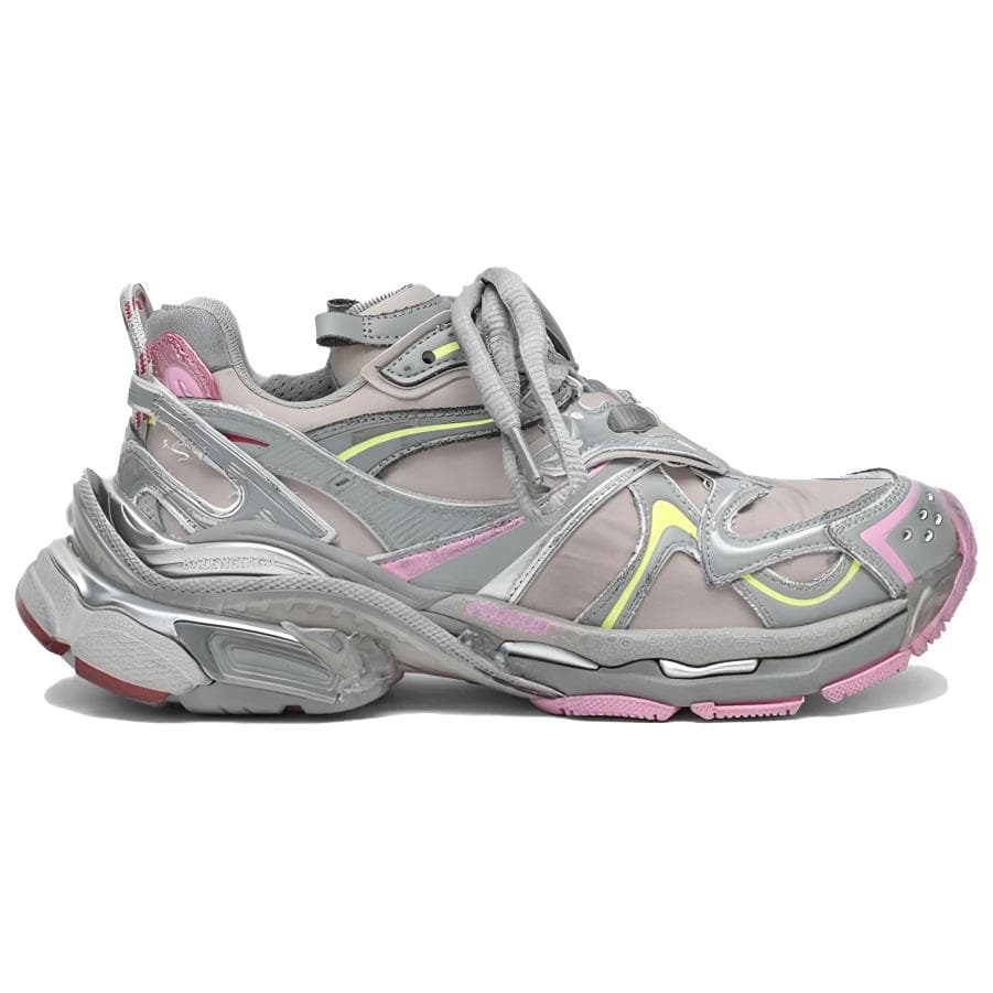 Кроссовки Balenciaga Runner2,0 Холст Низкий Верх Кроссовки с Толстой Подошвой Женские Серые - изображение 2