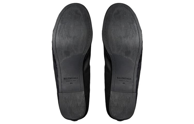 Тапочки Balenciaga Satin Ballet Flats Black - изображение 6