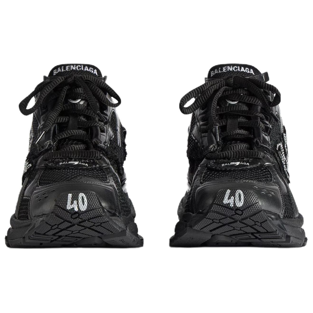 Кроссовки Balenciaga Runner Low Топ Массивные Кроссовки Мужские Черные - изображение 4