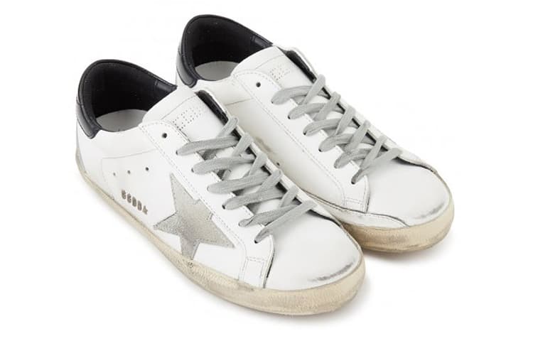 Кроссовки Golden Goose Super-Star Black Heel Gray Star - изображение 4