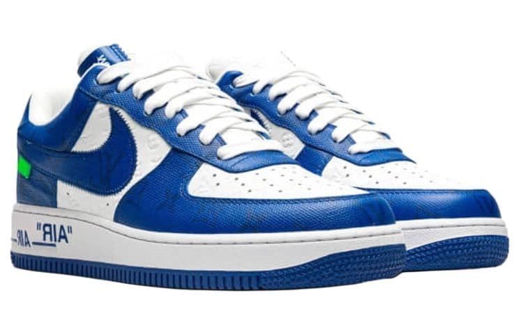 Кроссовки Nike x Louis Vuitton Air Force 1 Low Blue White - изображение 3