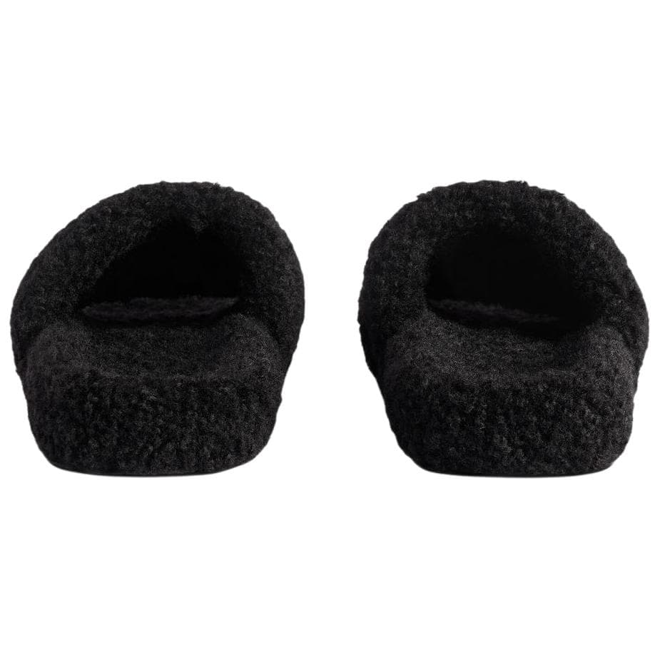 Сандалии Balenciaga Furry Шлепанцы Мужские Черные - изображение 6