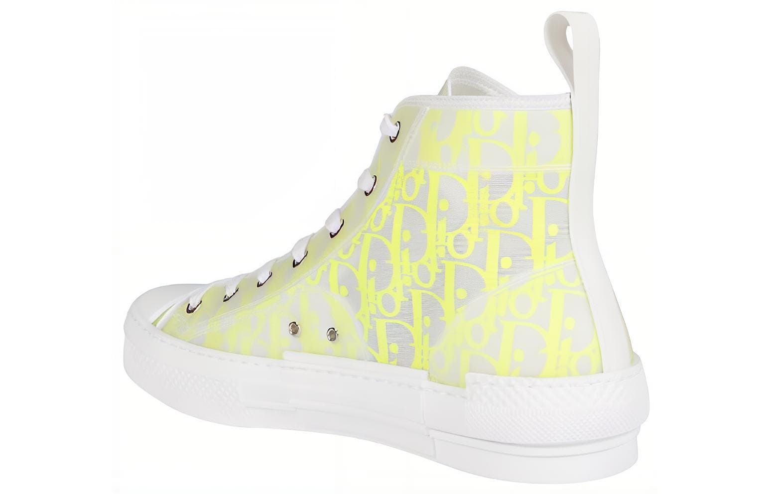 Кеды DIOR B23 High Top Canvas Sneakers Yellow - изображение 4
