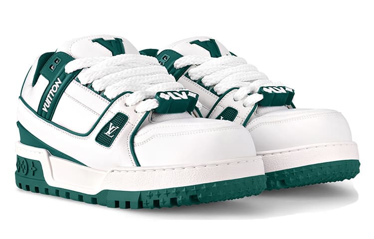 Кроссовки Louis Vuitton Trainer Maxi White Green - изображение 2