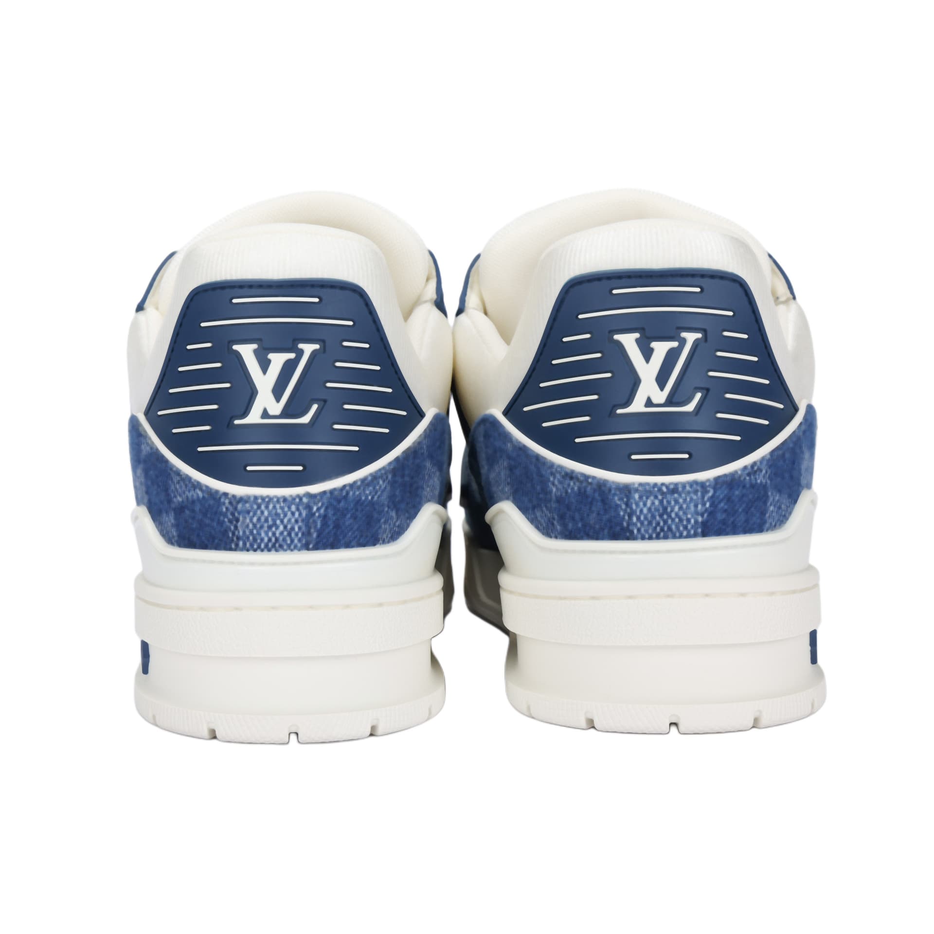 Кроссовки Louis Vuitton Trainer White Blue - изображение 4