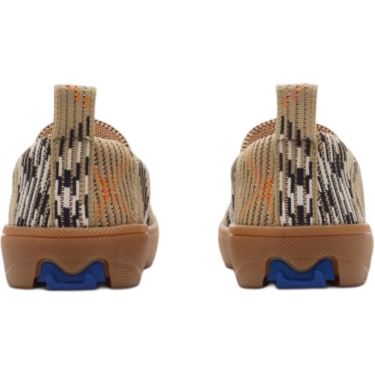 Кроссовки Burberry KNIT Низкие Кеды Детская Обувь Lifestyle Коричневый - изображение 4