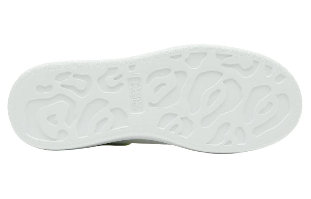 Кроссовки Alexander McQueen Leather Low Top Sneakers White Green - изображение 5