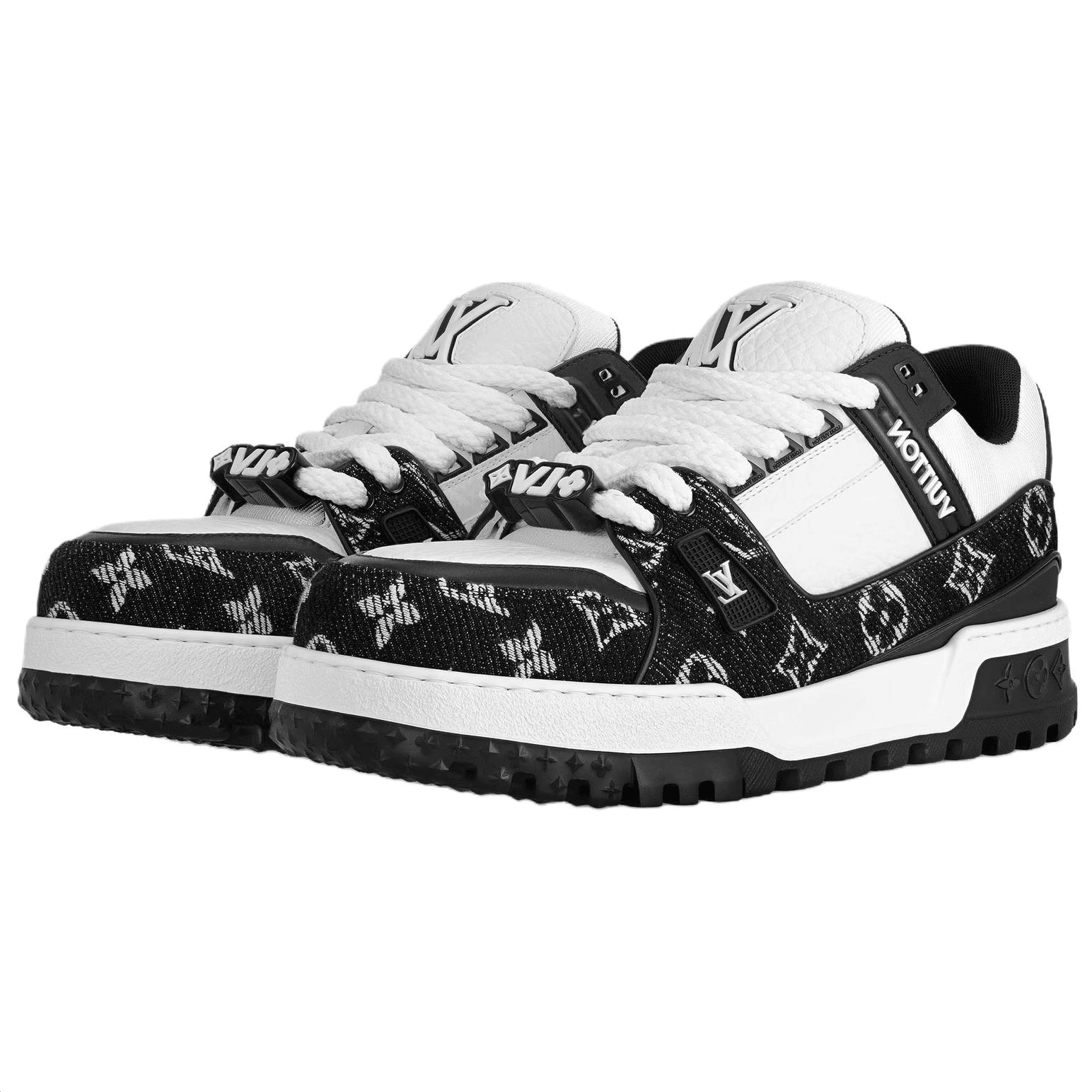 Кроссовки LOUIS VUITTON Trainer Maxi Black White - изображение 4