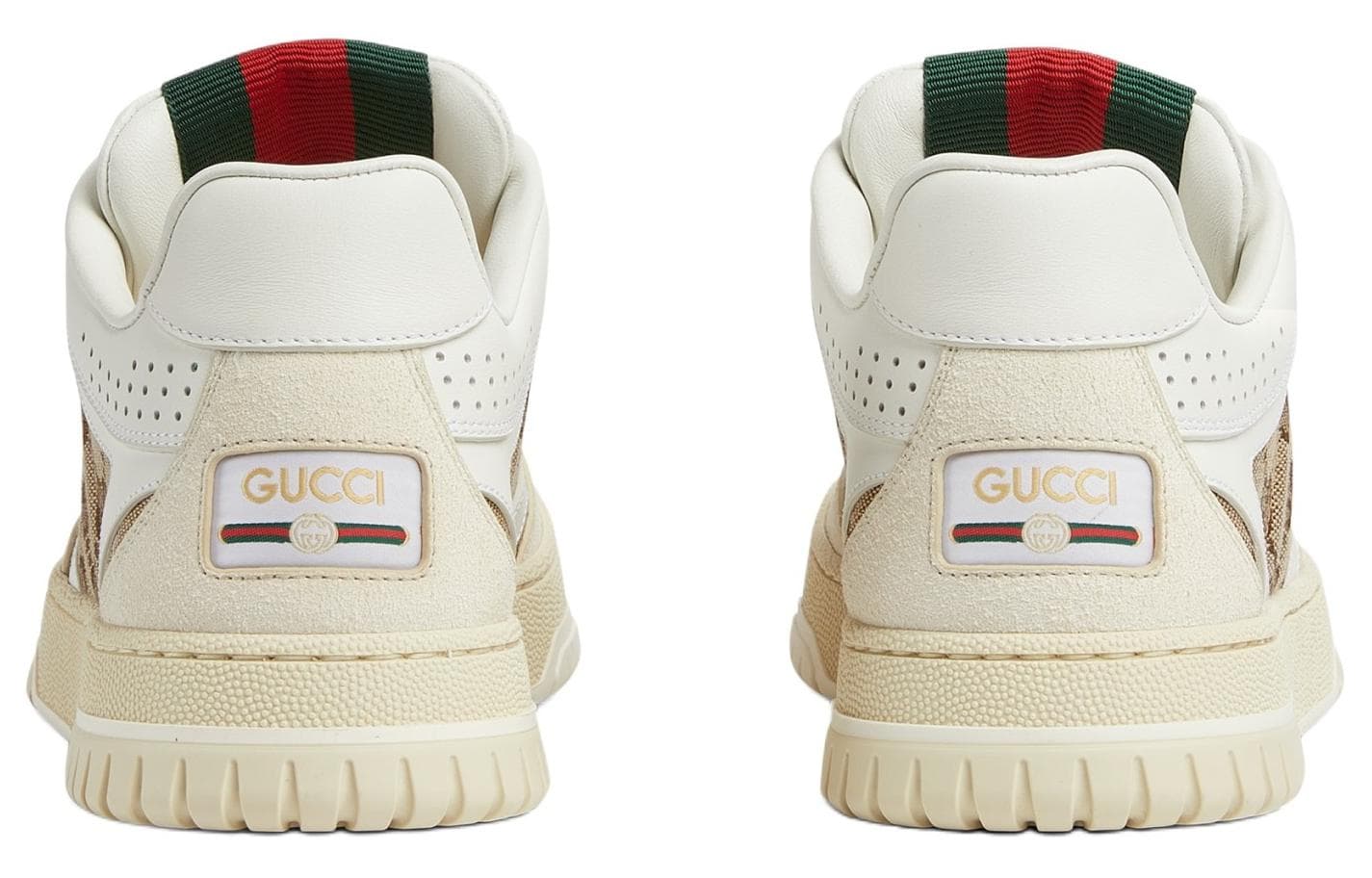 Кроссовки Gucci Re-Web Low White Brown - изображение 5