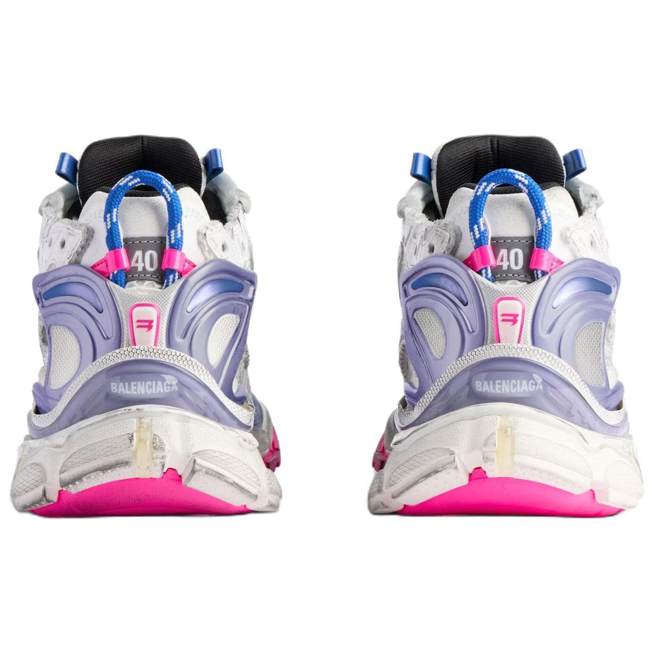 Кроссовки Balenciaga Runner Low Casual Shoes Женские Светло-фиолетовые - изображение 6