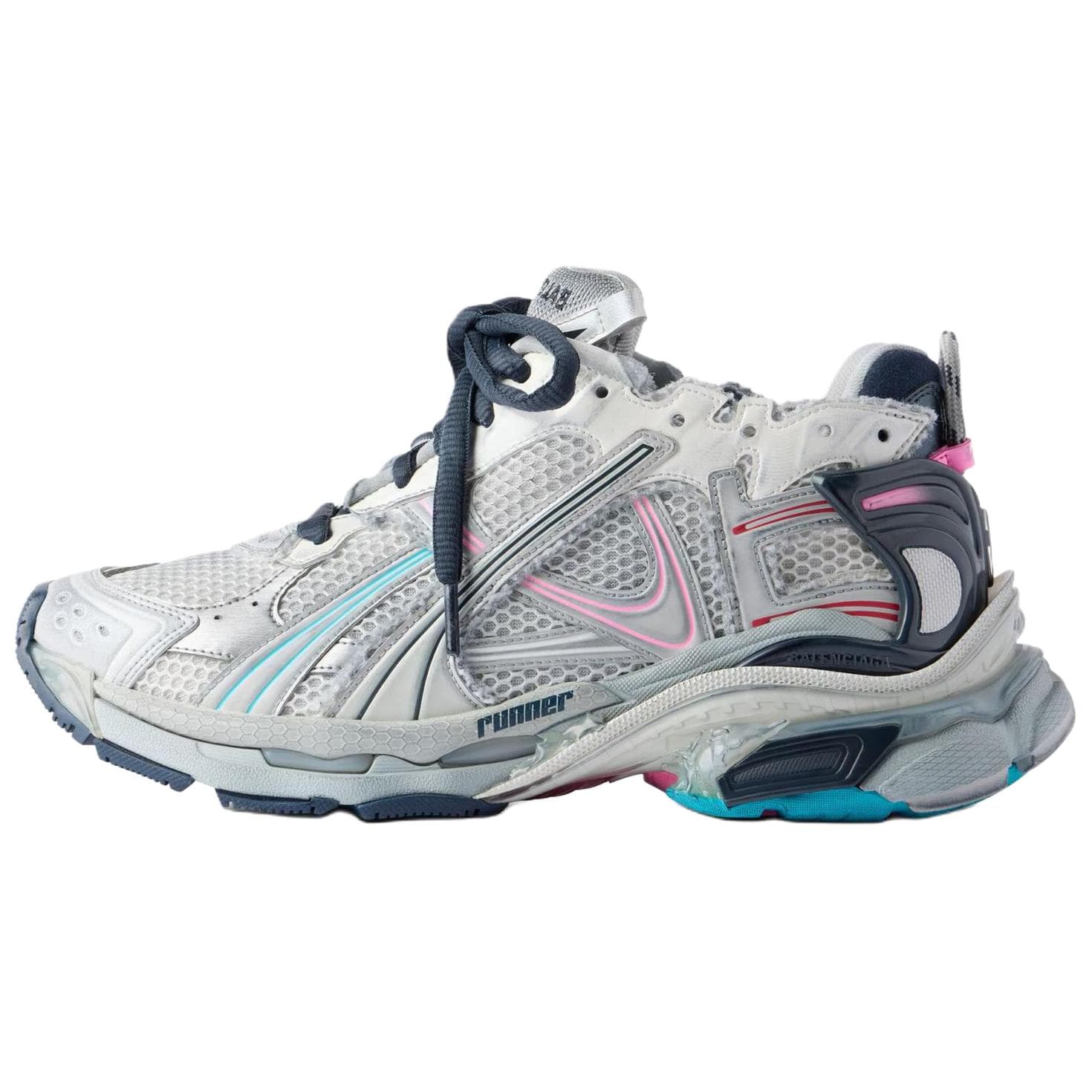 Кроссовки Balenciaga Runner Low Casual Shoes Men's Gray Баленсиага Раннер Ло Повседневная Обувь Мужская Серый - изображение 1