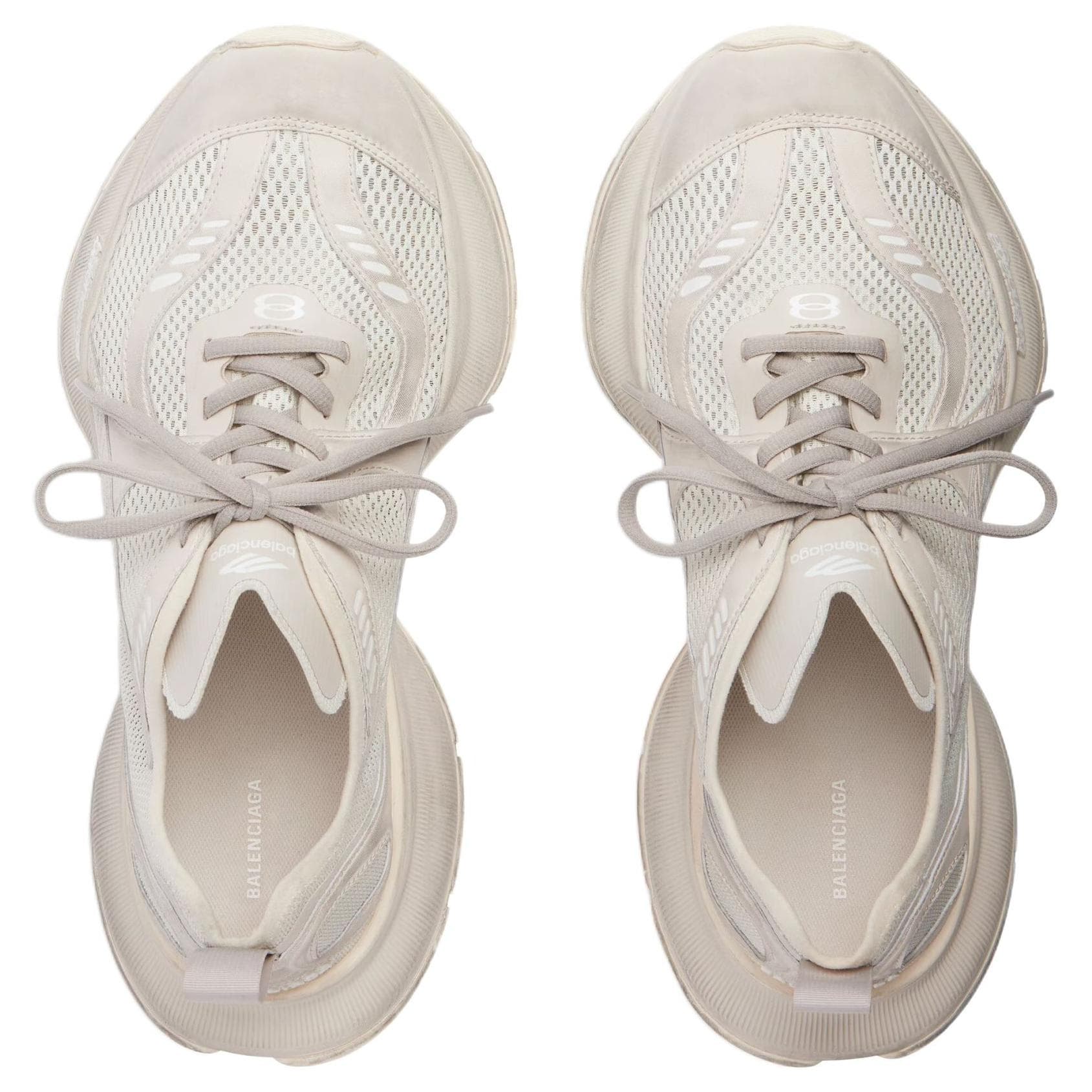 Кроссовки Balenciaga Circuit Low Топ Массивные кроссовки Женские Бежевый - изображение 5