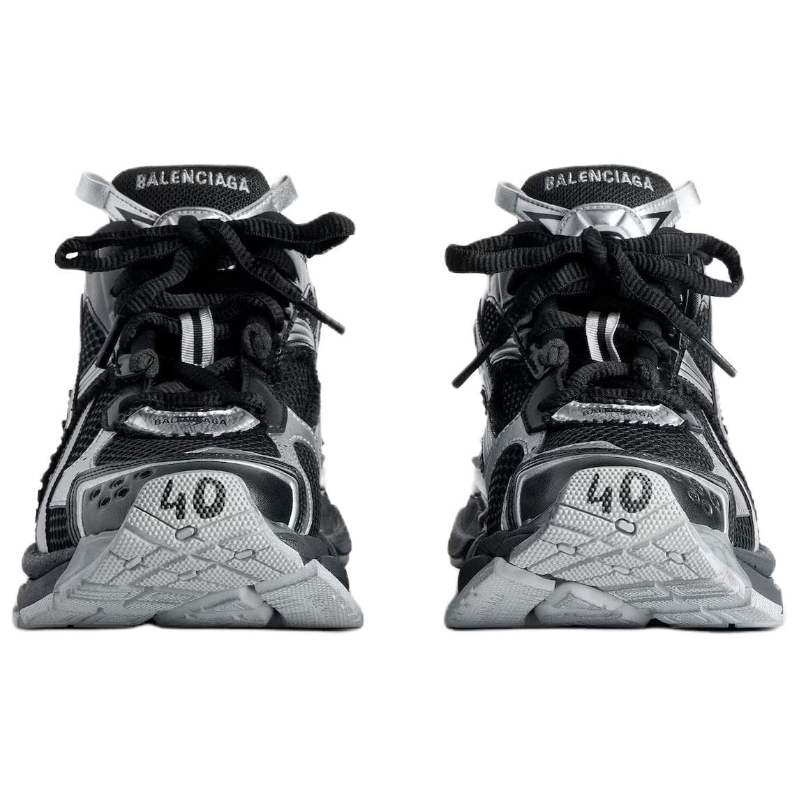 Кроссовки Balenciaga Runner Low Топ Толстая подошва Кроссовки Мужские Черные - изображение 4