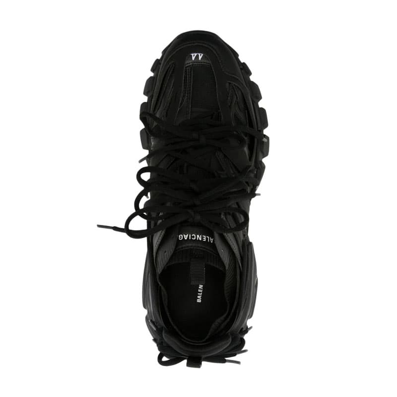 Кроссовки Balenciaga Low Top Lace-Up Sneakers Black - изображение 4