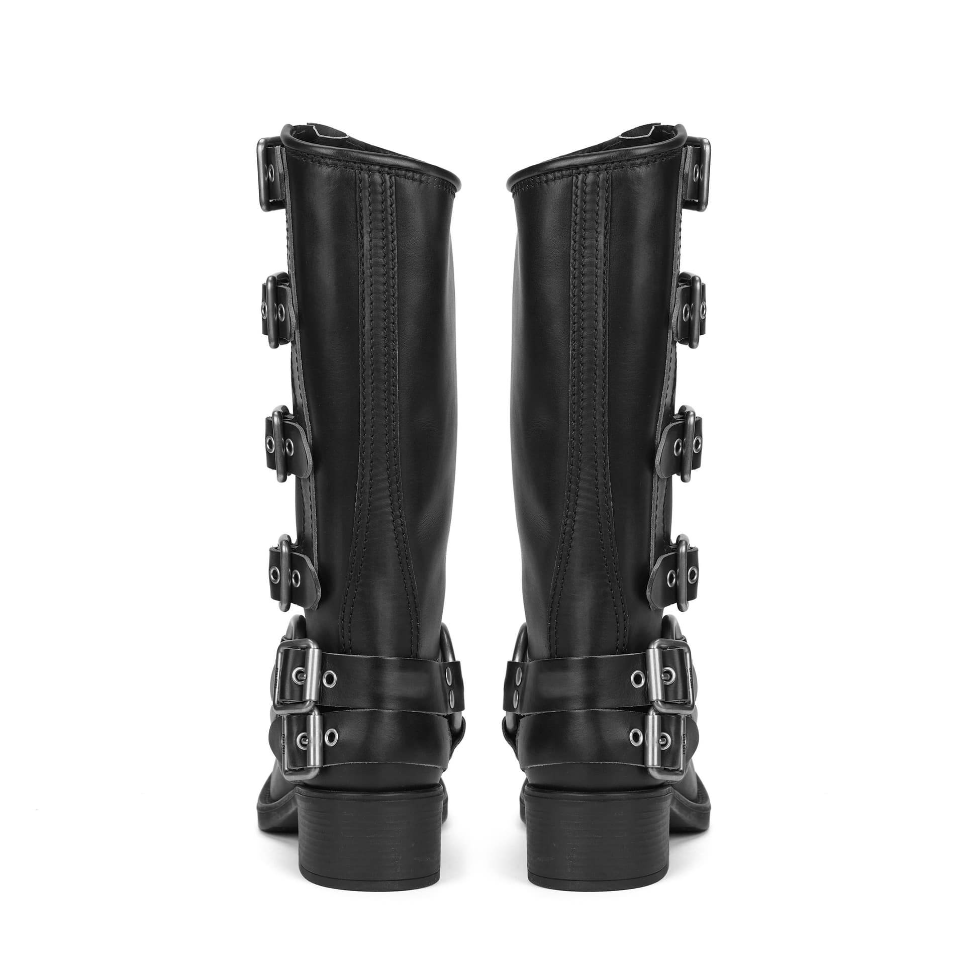 Ботинки Miu Miu High Boots Black - изображение 4