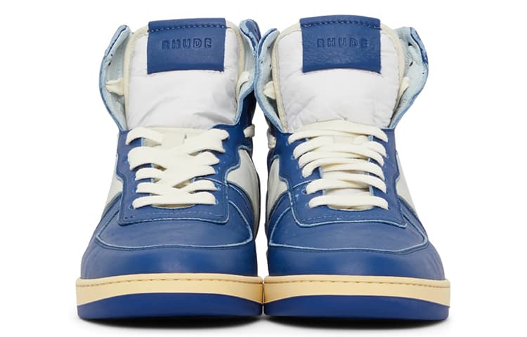 Кроссовки RHUDE High Top Blue White - изображение 4