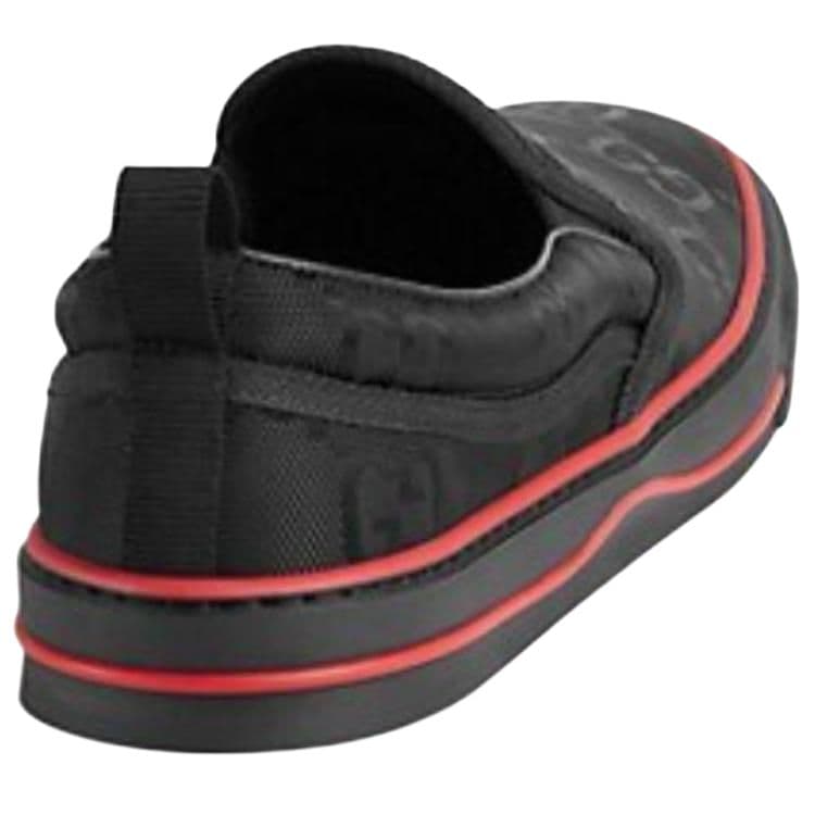 Ботинки Gucci Tennis 1977 Black Red - изображение 5