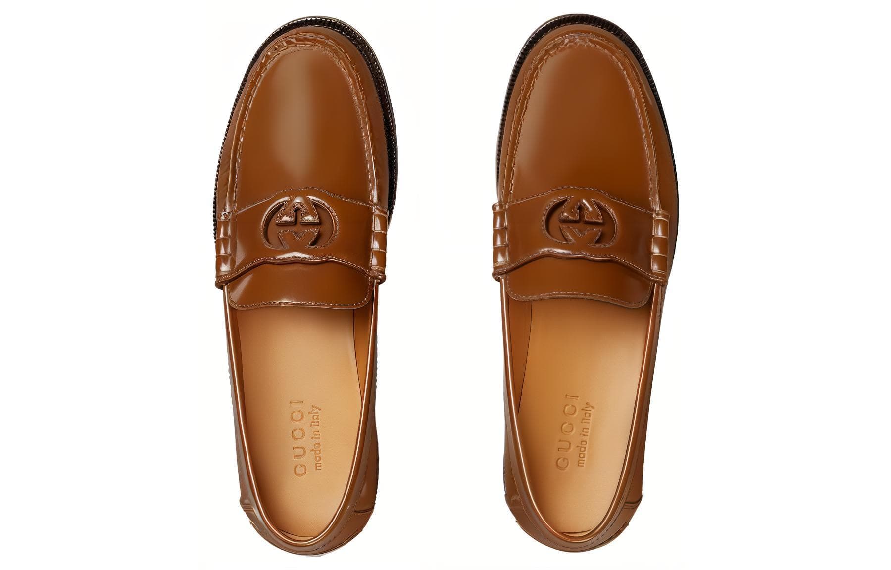 Лоферы Gucci Loafers Brown - изображение 4