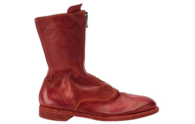 Сапоги Guidi Ankle Boots Brown Red - изображение 2
