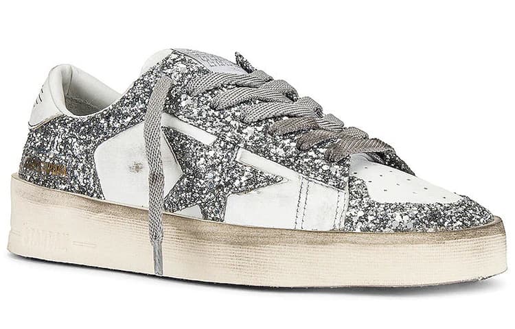 Кроссовки Golden Goose Stardan Silver White - изображение 3