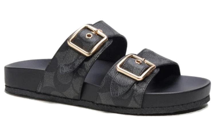 Сандалии COACH Slides Black - изображение 3