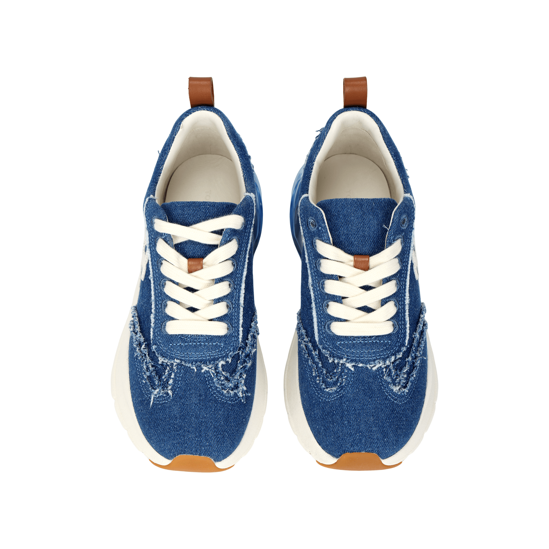 Кроссовки Tory Burch Good Luck Denim Low Top Повседневная Обувь Женская Синяя - изображение 3
